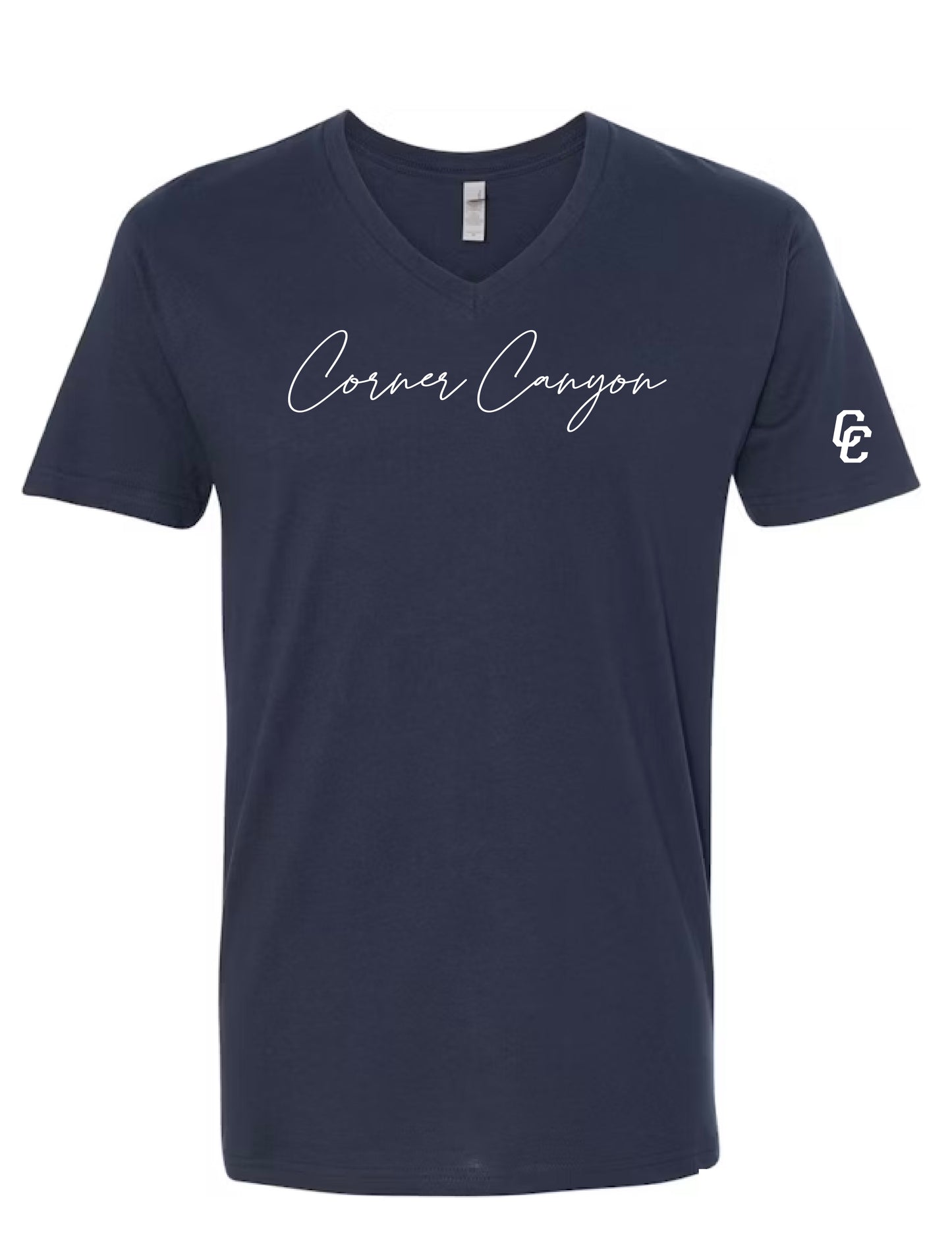Women's Fit Navy V-Neck T-Shirt