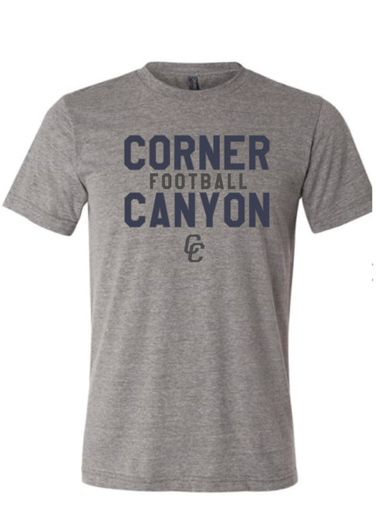 Unisex Fit Gray Block Corner Canyon T-Shirt
