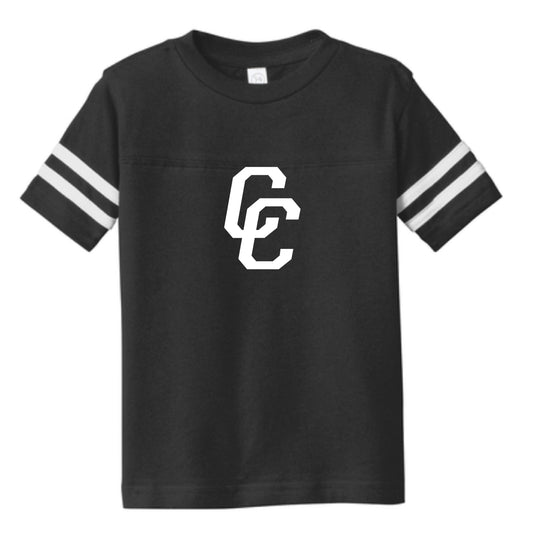 Kids Black With White CC Tee