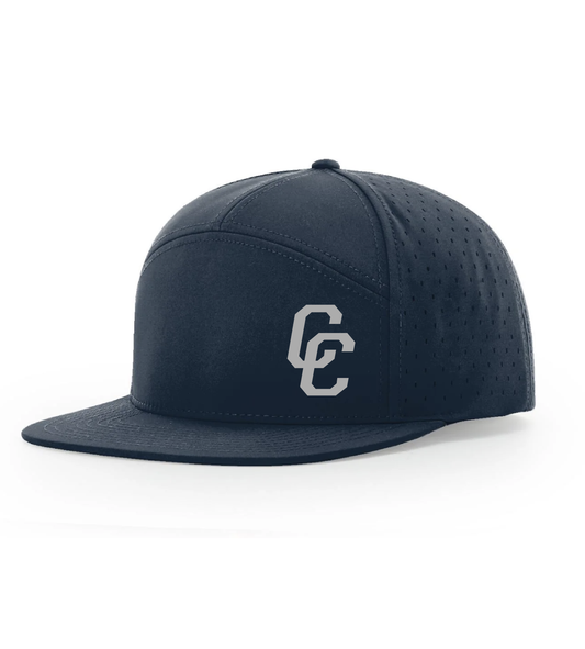 Laser Cut Water Resistant Navy Hat With Reflective CC Logo